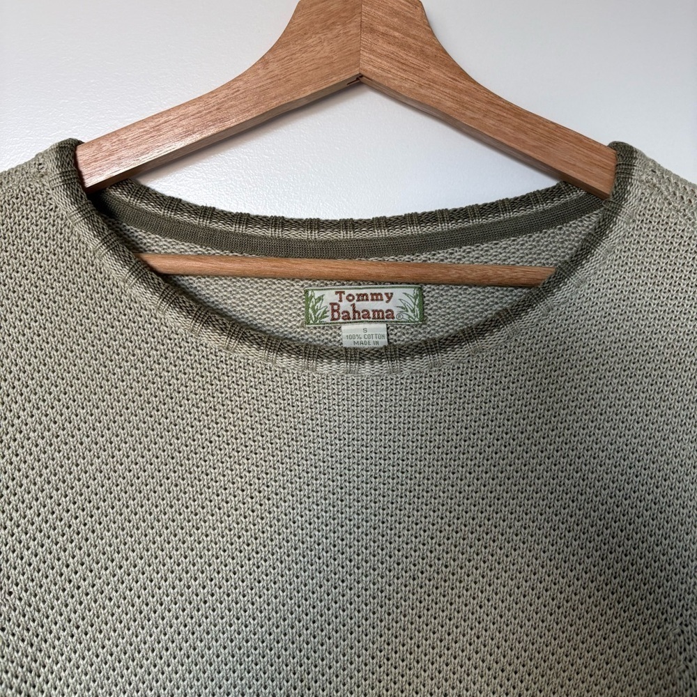 Vintage Tommy Bahama 100% Cotton Textured Sweater | Size Small - Picture 8 of 8